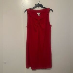 Chadwicks Vibrant Red Bow Detail Mini Dress